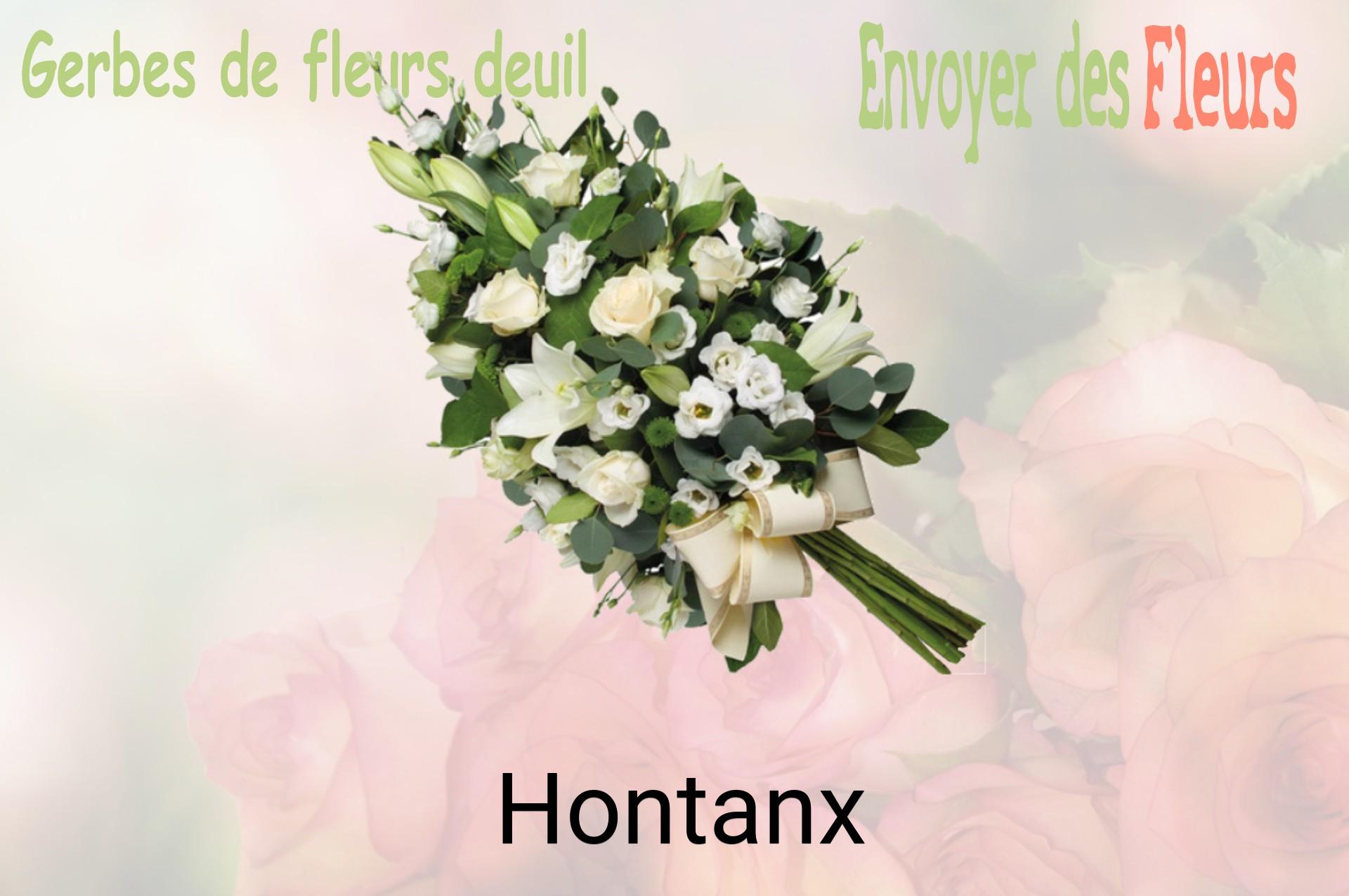 Gerbe de fleurs de deuil livrée à Hontanx